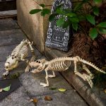 Joyfy Halloween Skeleton Fish Skeleton Halloween Decor,Plastic Skeleton with LED Eye for Halloween Decoration Outdoor Haunted House Party - Image 30